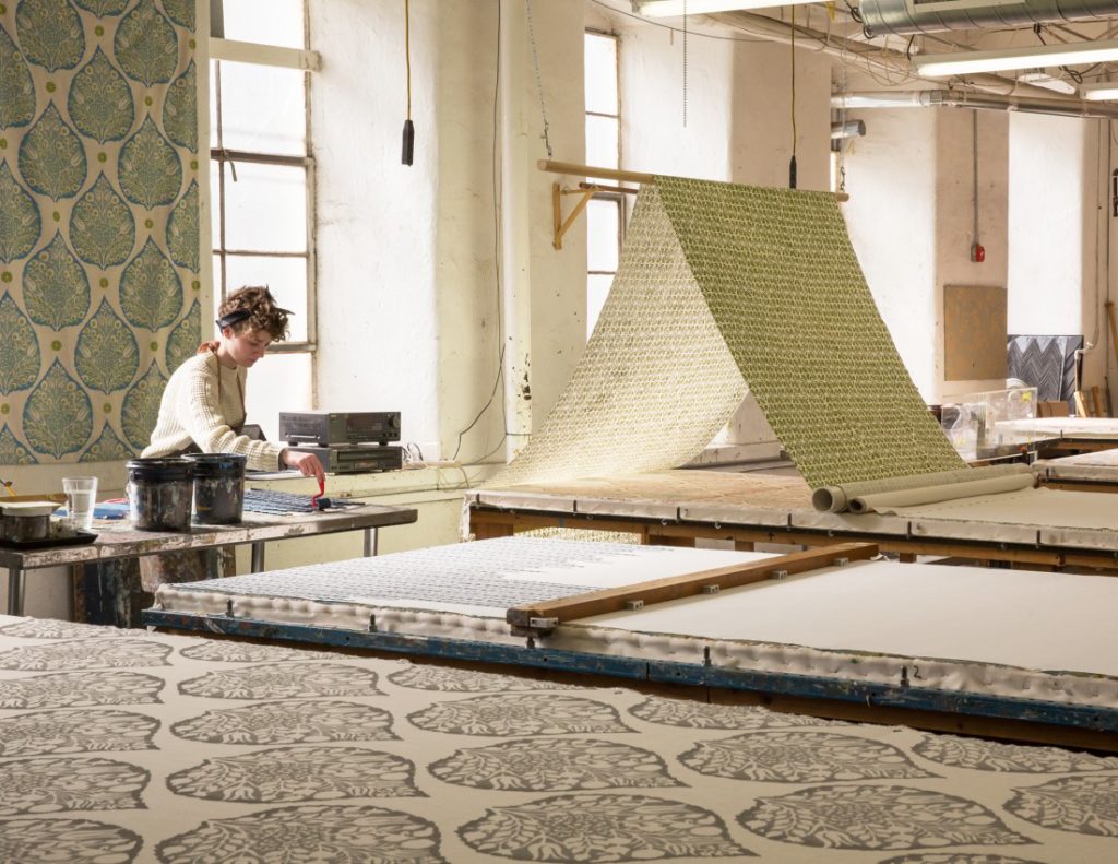 how fabrics are printed, hand silk screen, block printed fabrics